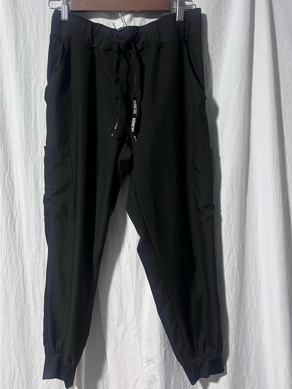 Med Couture Black Women's Drawstring Jogger Pants